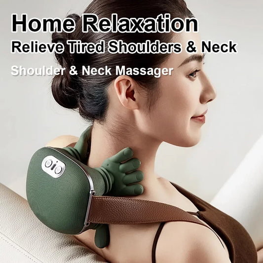 Wireless Heated Shiatsu Neck & Shoulder Massager