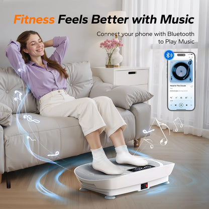 MERACH Vibration Plate Exercise Machine Whole Body Workout Power Vibrate Fitness Platform Vibration Plate Weight Loss & Shaping