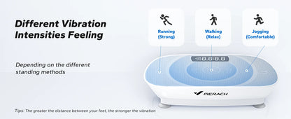 MERACH Vibration Plate Exercise Machine Whole Body Workout Power Vibrate Fitness Platform Vibration Plate Weight Loss & Shaping