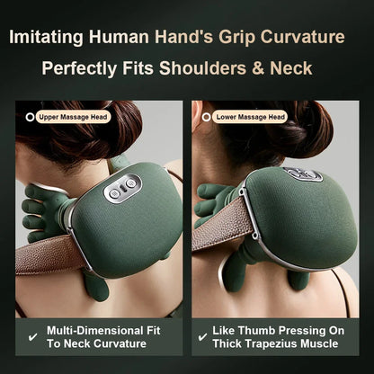 Wireless Heated Shiatsu Neck & Shoulder Massager