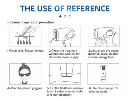 MLAY T4 IPL Laser Handheld Hair Removal Machine Ice Cool Permanent Face Body Bikini Epilator with 500000 Shots for Home Use